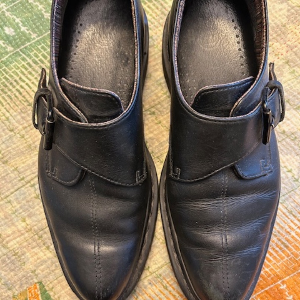 Black Doc Martens buckle loafers - size 8